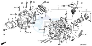 TRX500FAB drawing CYLINDER HEAD