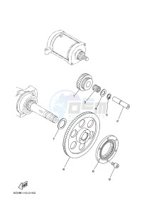 YFM450FWA YFM45GDXG GRIZZLY 450 IRS (1CUT) drawing STARTER CLUTCH