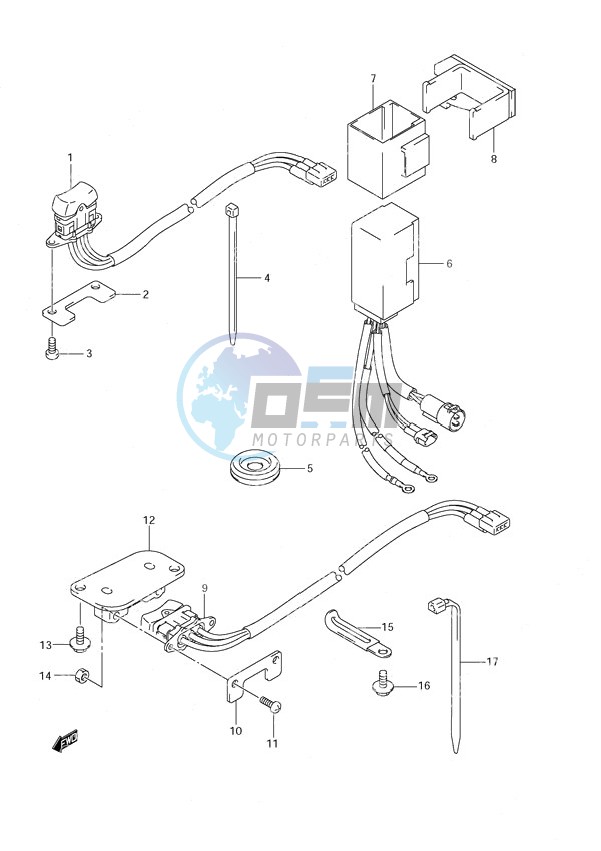 PTT Switch Power Tilt/Tiller Handle