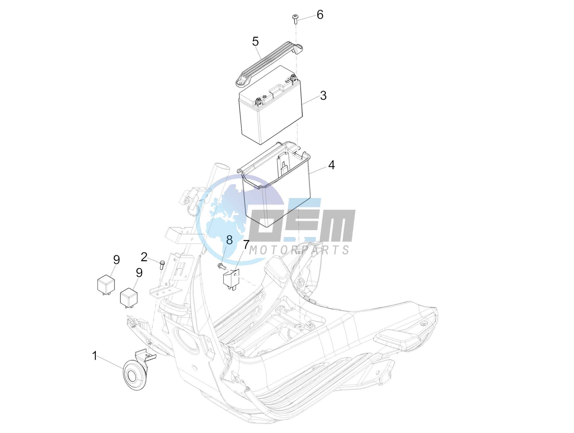 Remote control switches - Battery - Horn