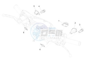 Liberty 125 4T PTT E3 (E) (EMEA) drawing Selectors - Switches - Buttons