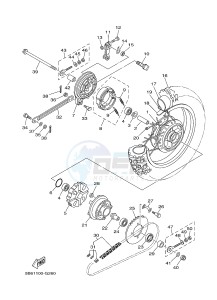 TT-R110E (5B6U 5B6V 5B6W 5B6W) drawing REAR WHEEL