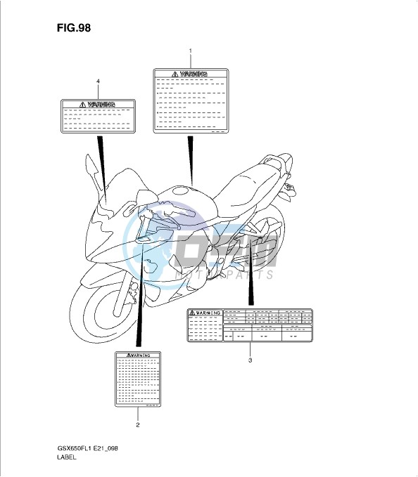 LABEL (GSX650FL1 E24)
