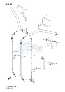 RV125 (E19) VanVan drawing HANDLEBAR