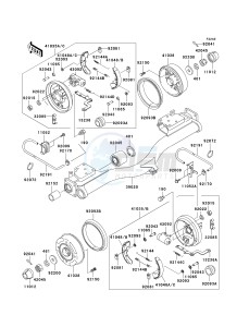 KAF 620 E [MULE 3010 4X4] (E6F-E8F) E7F drawing REAR HUBS_BRAKES