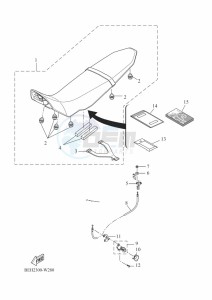 XTZ690D-B TENERE 700 (BEH2) drawing SEAT