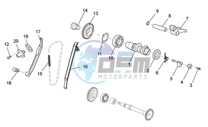 Rear cylinder timing system