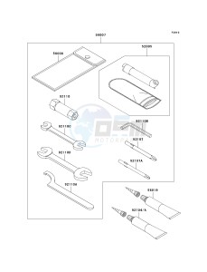 KVF 650 F [BRUTE FORCE 650 4X4I] (F6F-F9F ) F6F drawing OWNERS TOOLS