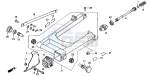 VT1100C SHADOW drawing SWINGARM