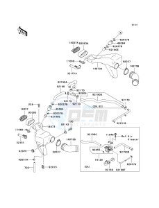 ZX 600E [ZX-6 NINJA ZZR 600] (E10-E13 E13 CAN ONLY) ZZR 600 drawing AIR DUCT