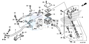 NC750SAE NC750SA ED drawing REAR BRAKE MASTER CYLINDER (NC700SD/ 750SD/ 750SA)