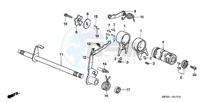 TRX90XC TRX90 ED drawing GEARSHIFT DRUM