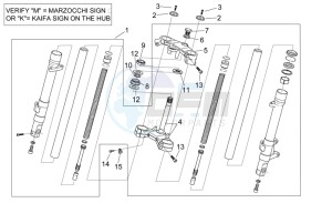 RS 50 drawing Front fork I