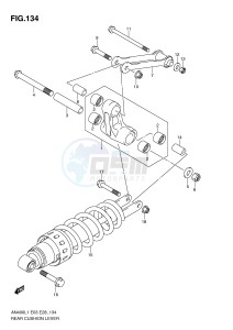 AN400 (E3-E28) Burgman drawing REAR CUSHION LEVER (AN400ZAL1 E33)