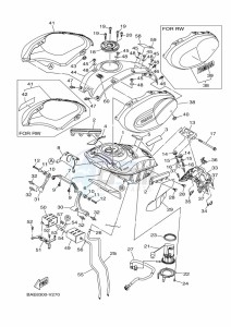 XSR900 MTM850 (BAE8) drawing FUEL TANK