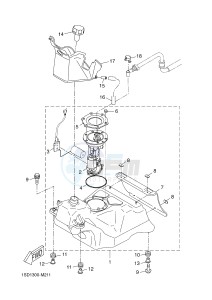 YP400RA X-MAX 400 ABS X-MAX (1SDE 1SDE 1SDE 1SDE) drawing FUEL TANK