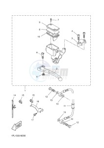 NS50N AEROX NAKED (1PL1 1PL1) drawing REAR MASTER CYLINDER