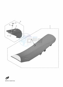 YZ450F (BHR2) drawing SEAT