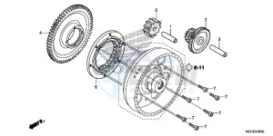 CB1100AE CB1100 ABS UK - (E) drawing STARTING CLUTCH