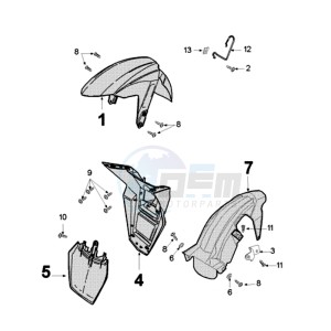 FIGHT 3 E 4T drawing FENDERS