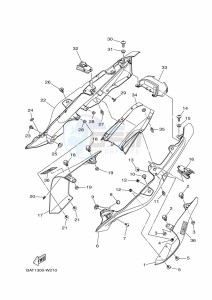 MT-07 MTN690 (BAT8) drawing SIDE COVER