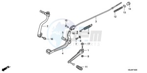 CRF80F9 Australia - (U) drawing PEDAL