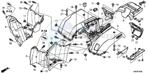 TRX500FM6G TRX680 Europe Direct - (ED) drawing REAR FENDER