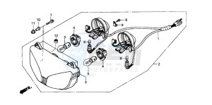 NSR125R drawing HEADLIGHT (2)