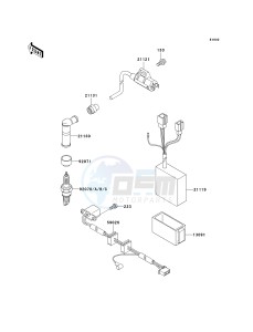 KL 650 A [KLR650] (A10-A14) [KLR650] drawing IGNITION SYSTEM