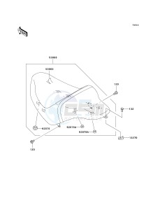 VN 1600 F [VULCAN 1600 MEAN STREAK] (6F) F6F drawing SEAT