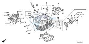 CRF80F9 Australia - (U) drawing CYLINDER HEAD