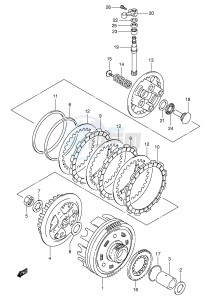 VL250 (E2) drawing CLUTCH