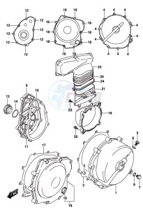 AN650 BURGMAN drawing CRANKCASE