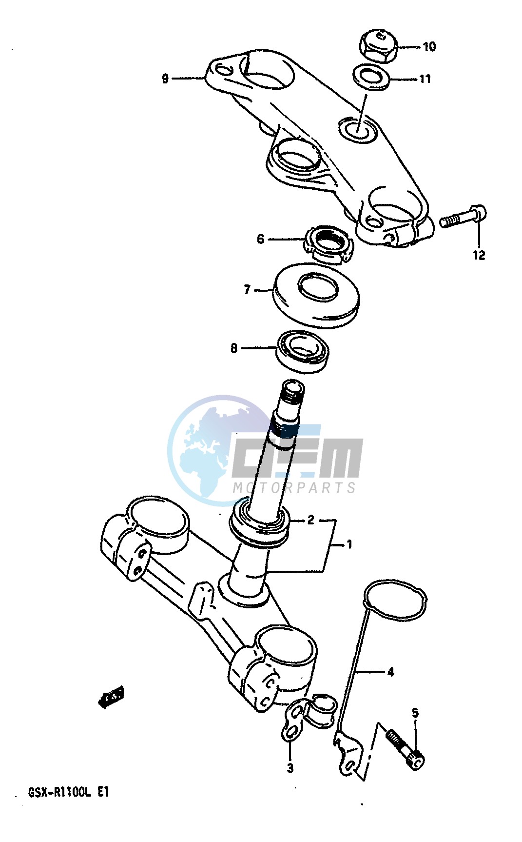 STEERING STEM (MODEL L E24)