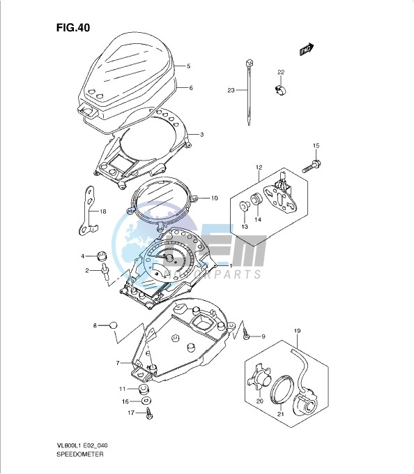 SPEEDOMETER (VL800CL1 E2)