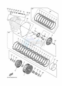 TRACER 9 GT MTT890D (BAPV) drawing CLUTCH