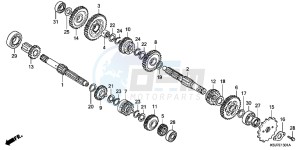 CRF100FD CRF100F Europe Direct - (ED) drawing TRANSMISSION (CRF100F)