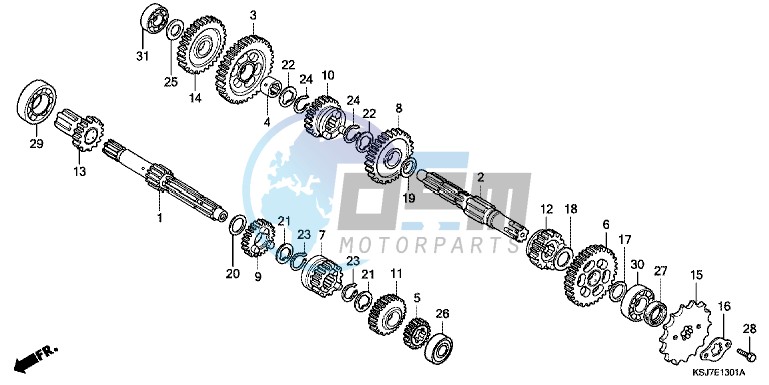 TRANSMISSION (CRF100F)