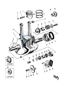 W1 W2 TT SS [COMMANDER) (TT-SS ) 650 [COMMANDER) drawing CRANKSHAFT_PISTONS_OIL PUMP