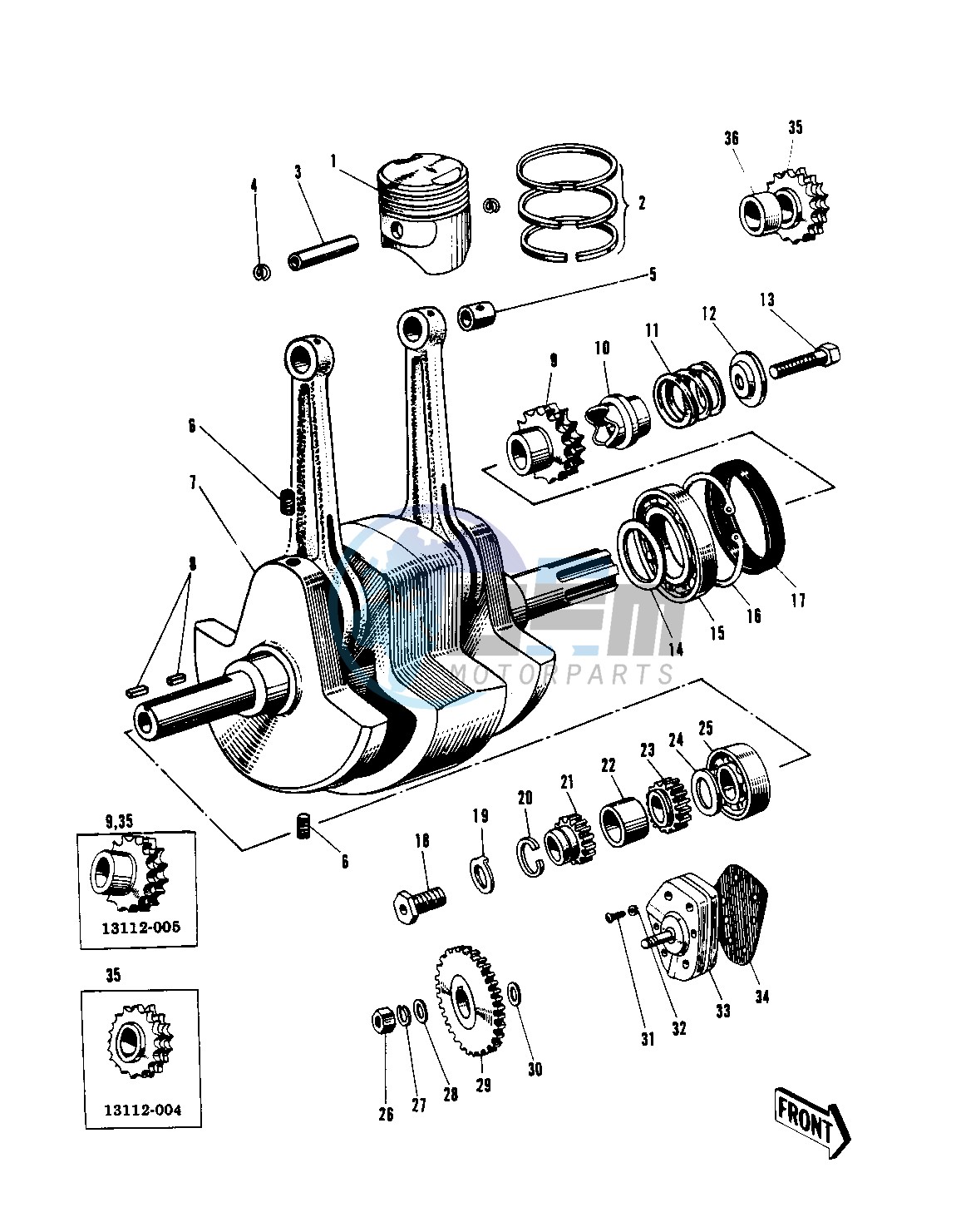 CRANKSHAFT_PISTONS_OIL PUMP