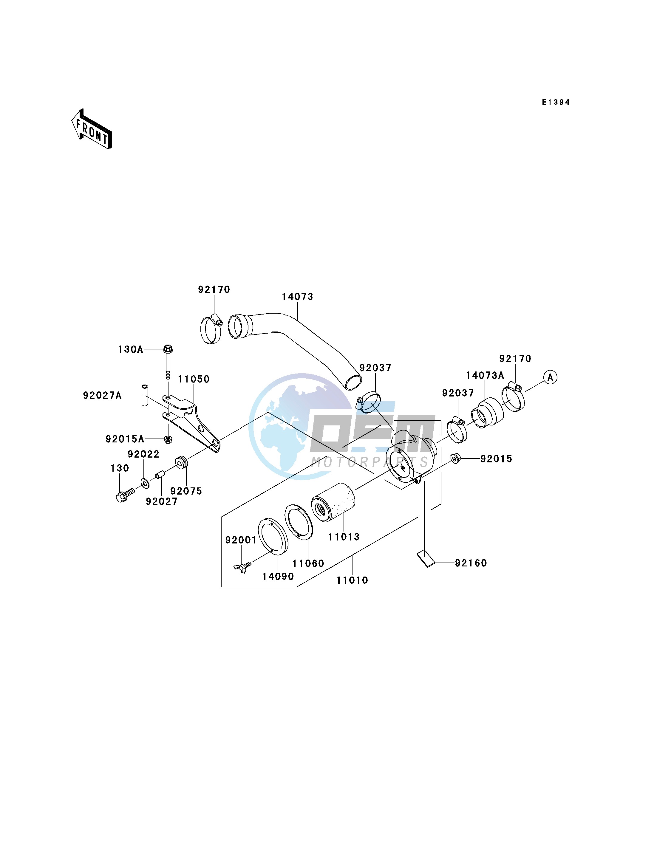 AIR CLEANER-BEL CON