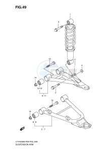 LT-F400 (P28-P33) drawing SUSPENSION ARM