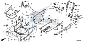 SH125ADSE SH125ADS UK - (E) drawing FLOOR STEP/UNDER COVER