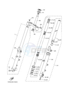 MT07 MT-07 700 (1WSB 1WSC) drawing FRONT FORK