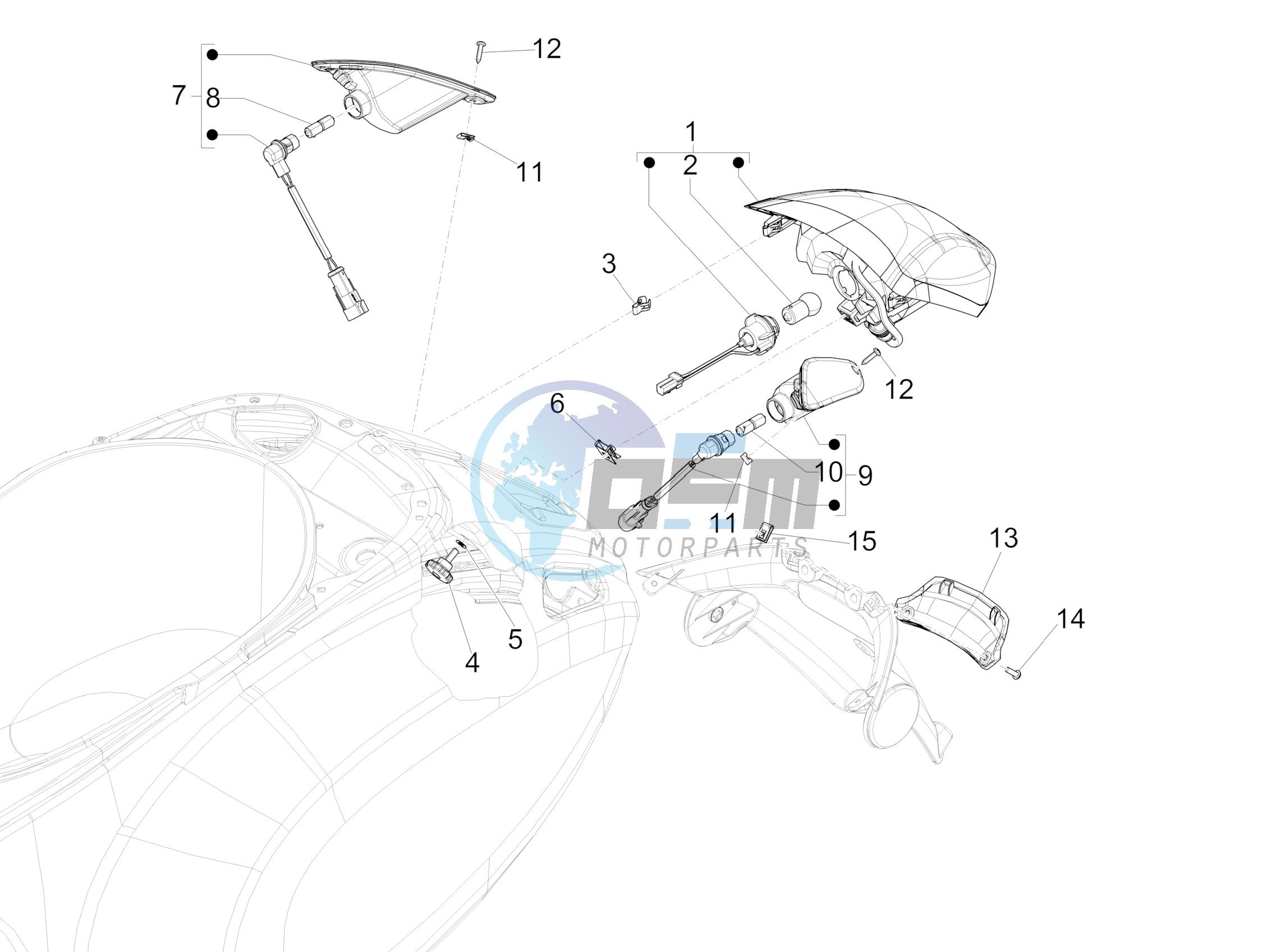 Rear headlamps - Turn signal lamps