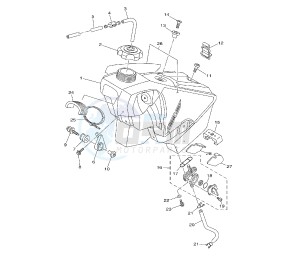 YZ LC 125 drawing FUEL TANK