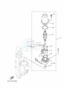 FT50JETL drawing POWER-TILT-ASSEMBLY-2