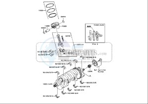 ZX-10R NINJA - 1000 cc (EU) drawing CRANKSHAFT