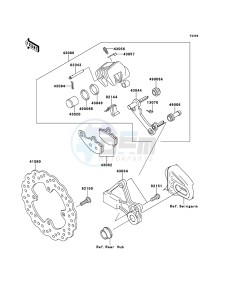 VERSYS KLE650CBF GB XX (EU ME A(FRICA) drawing Rear Brake