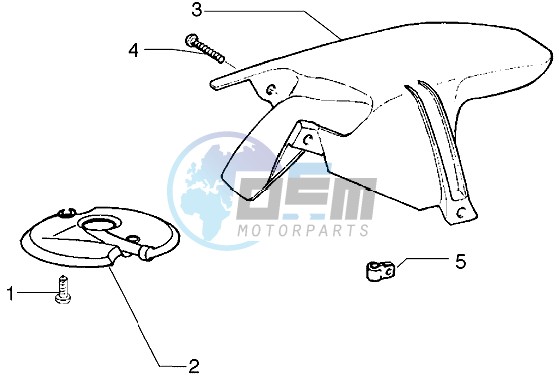 Front and rear mudguard